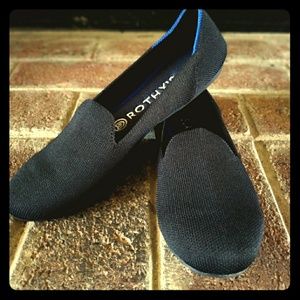Rothys Black Loafer Size 7.5